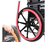 1.7m Wheelchair Rim Covers Protector (freely Cut), 20-24in Wheels Wheelchair Covers(universal), Easy Install, Fixed Sticky Buckle (flexibility), 4 Seasons Protection,pink Pink
