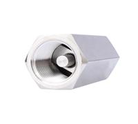 1/8 1/2 3/4" BSP NPT Male Female Hex One Way Check Valve Non-Return Inline 304 Stainless(1/2",Male to Male BSP)