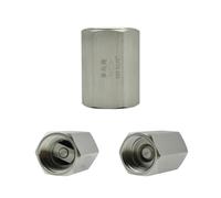 1/8“1/4 "1/2" 3/4 "1" Single Check Valve with Internal Thread and External Thread Straight 304 Stainless Steel(Female x Female,1/8")