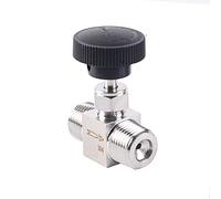 1/8 1/4 1/2 Inch NPT Needle Valves 304 Stainless Steel NPT Valve with Inner and Outer Wire or Double Outer Wire for Flow Control, Globe Valve for Water Gas Oil (Outer/Outer -NPT 1/4 Inch)