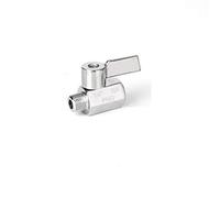 1/8 1/4 3/8 1/2 1 Inch Mini Ball Valve Stainless Steel Handle NPT Thread Female Male 304 for Water Oil Acid 2 Way 1pc(Male to Male,0.25 Inch)