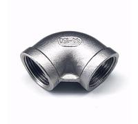 1/8" 1/4" 3/8" 1/2" 3/4" 1" 1-1/4" BSP Elbow 90 Degree Angled Stainless Steel 304 Female Threaded Pipe Fitting Fish Tank (Size : DN25)