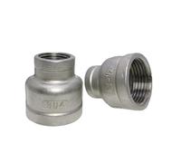 1/8" 1/4" 3/8" 1/2" 3/4" 1" 2" 3" 4" BSP NPT Female Reducer Coupler 304 316 Stainless Steel Pipe Fitting Connector,NPT SS304,1,1l2 to 1l2 Inch