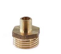 1/8" 1/4" 3/8" 1/2" 3/4" 1" Brass Hexagon Pipe Fittings BSP Male Thread Connect Repair Coupling Joint Adapter,1I8 Inch