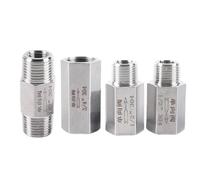 1/8" 1/4" 3/8" 1/2" 3/4" 1" BSP NPT Female Male Hex One Way Check Valve Non-Return Inline 304 Stainless Steel(3/4",Male to Male NPT)