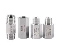 1/8" 1/4" 3/8" 1/2" 3/4" 1" BSPT NPT Female Male Hex One Way Check Valve Non- Inline 304 Stainless Steel(3/8 inch,Male to Female BSP)