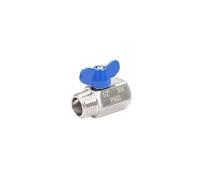 1/8" 1/4" 3/8" 1/2" 3/4" 1" Female Male 304 Stainless Steel MIni Shut Off Ball Valve with Handle Sanitary(1l4 Male)