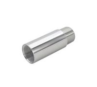 1/8" 1/4" 3/8" 1/2" 3/4" 1" Male x Female Thread Extension Tube 304 Stainless Steel Seamless Pipe Fitting Connector Adapter(Length 40mm,1/8")
