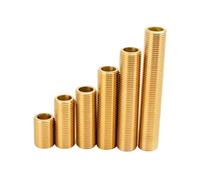 1/8" 1/4" 3/8" 1/2" 3/4" BSP Male Full Thread Lengthen Nipple Brass For Water Tank Bulkhead Union Fitting Home Garden(30mm,3l8 BSP ID11)