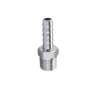 1/8" 1/4" 3/8" 1/2" 3/4" BSP NPT Male Female To 4 5 6 8 10 12 14 16 19 25 Mm Hose Barb 304 Stainless Steel Pipe Fitting Connetor(BSPT Male,16MM BARB OD_1/2")