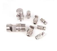 1/8,1/4,3/8,1/2,3/4,BSPT 304 Stainless Steel Wide-Angle Fan Nozzle High Pressure Spray Fan 3/4 Wide Angle Fan Nozzle （Hole Diameter 7.5mm） 5pcs