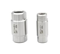 1/8" 1/4" 3/8" 1/2" 3/4" Check Valve High Temperature and Pressure BSP Thread Female SS304 Stainless Steel One Way Non-retrun(3/4")