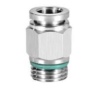 1/8" 1/4" 3/8" 1/2" 3/4" NPT Female Male Pneumatic Elbow 304 Stainless Push in Quick Connector Release Air(PCG BSPP,6-04 (6MM-1L2)_1 PC)