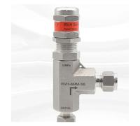 1/8" 1/4" 3/8" 1/2" 3 6 8 10 12 mm Compression Union 316 Stainless Steel Adjustable Spring Pressure Relief Safety Valve 6000 PSI(1l2 Inch)