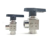 1/8" 1/4" 3/8" 1/2" BSP NPT Female Shut Off Ball Valve 90 Degree Elbow 304 Stainless Water Gas Fuel Oil Propane Panel(3/4",NPT)