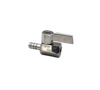 1/8"" 1/4"" 3/8"" 1/2"" BSP x 7/12mm Hose Barb Mini Sanitary Ball Valve Homebrew Beer SUS 304 Stainless Steel with Stainless Hanlde 56789(FEMALE-10MM Barb,0.25 Inch)