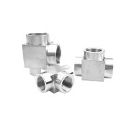 1/8" 1/4" 3/8" 1/2" M10 M12 M14 M16 M18 M20 BSP NPT Metric Female Thread Tee 3 Way 304 Stainless Steel High Pressure Pipe Fi(304 M18x1.5)