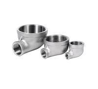 1/8" 1/4" 3/8"-2" BSP Female Thread Reducer 90 Degree Elbow 304 Stainless Steel Pipe Fitting Connector - Angled Plumbing Adapter(1l4 to 1l8 Inch)