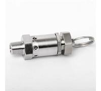 1/8" 1/4" BSP Male Thread 304 Stainless Steel Air Pressure Vent Valve Safety Release Valve Pressure Relief Valve(BSP1I4 Male,0.5mpa)