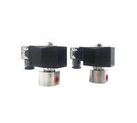 1/8" 1/4" Normally Close High Pressure Solenoid Water Valve 304 Stainless Steel 220V DC 12V/24V Orifice 1.2mm/2mm 200bar/100bar(1/8",AC220V_2MM 100BAR)