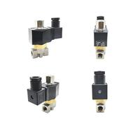 1/8" 1/4"Normally Open Stainless Stee Valve 110V 220V 12V 24V IP65 Waterproof Valves Direct Acting DN6 DN8(1/4",G_24VDC_Normally Closed)