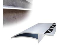 1 8 12 20 pcs Eagle's Beak Eaves Rain Gutters 125 CM Length, Exterior Walls Eaves Protector Drip Molding Trim, Window Sill rain Diverter for Balcony(Triangular Hole 8 PCS)