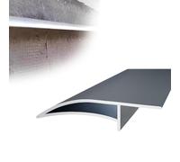 1 8 12 20 pcs Eagle's Beak Eaves Rain Gutters 125 CM Length, Exterior Walls Eaves Protector Drip Molding Trim, Window Sill rain Diverter for Balcony(Gray 6 PCS)