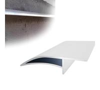 1 8 12 20 pcs Eagle's Beak Eaves Rain Gutters 125 CM Length, Exterior Walls Eaves Protector Drip Molding Trim, Window Sill rain Diverter for Balcony(White 14 PCS)