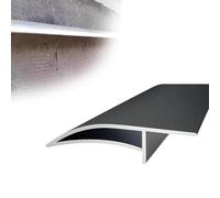 1 8 12 20 pcs Eagle's Beak Eaves Rain Gutters 125 CM Length, Exterior Walls Eaves Protector Drip Molding Trim, Window Sill rain Diverter for Balcony(Black 2 PCS)