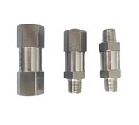 1/8 3/8 Inch One Way Check Valve Non-Return Inline 304 Stainless Steel 1Pcs(3/8",Female BSPP SS316)