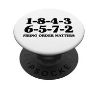 1-8-4-3-6-5-7-2 Firing Order Matters 18436572 V8 Big Block PopSockets Adhesive PopGrip