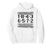 1-8-4-3-6-5-7-2 Firing Order Matters 18436572 V8 Big Block Pullover Hoodie