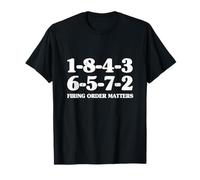 1-8-4-3-6-5-7-2 Firing Order Matters V8 Big Block 18436572 T-Shirt