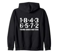 1-8-4-3-6-5-7-2 Firing Order Matters V8 Big Block 18436572 Zip Hoodie
