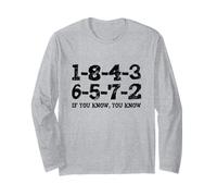 1-8-4-3-6-5-7-2 If You Know 18436572 Firing Order Big Block Long Sleeve T-Shirt