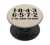 1-8-4-3-6-5-7-2 If You Know 18436572 Firing Order Big Block PopSockets Adhesive PopGrip