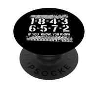 1-8-4-3-6-5-7-2 If You Know 18436572 Firing Order Big Block PopSockets Adhesive PopGrip