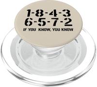 1-8-4-3-6-5-7-2 If You Know 18436572 Firing Order Big Block PopSockets PopGrip for MagSafe