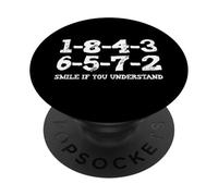 1-8-4-3-6-5-7-2 Smile If You Understand 18436572 V8 Engine PopSockets Adhesive PopGrip
