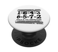 1-8-4-3-6-5-7-2 Smile If You Understand V8 Engine 18436572 PopSockets Adhesive PopGrip