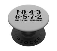 1-8-4-3-6-5-7-2 Smile If You Understand V8 Engine 18436572 PopSockets Adhesive PopGrip
