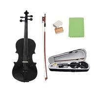 1/8 Black Acoustic Violin Fiddle With Case Bow Violin Accessoriesfor Beginner Students