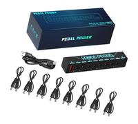 1 8-Channel Effects Processor with Metal Housing, Noise Reduction & 8 Channels for Live Sound Synchronized Power Supply Pedal