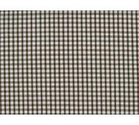 1/8” Gingham Check Polycotton Fabric Chequered Medium Weight Material Dressmaking Curtains Soft Furnishing Table Covers Arts and Crafts (1/2 Metre, Brown)
