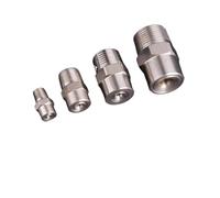 1/8" inch /1 Points 25 Degree 304 Stainless Steel Wide Angle Full Cone Water Jet Spray Nozzle 4PC for Garden Irrigation