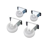 1.8 Inch 40KG Load Universal Swivel Casters Furniture Wheel Castor PP Nylon Roller Wheels Fit Platform Trolley Chair 4Pcs Casters