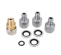 1/8 Inch BSP Quick Release Coupler, Quick Release Coupler Fittings Charging Adapter Kit with 3pcs Plugs(Size:4pcs/Set)