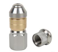 1/8 Inch Pressure Washer Nozzle Set Front Rear Jets | 2-in-1 set, rotating and for static heads, stainless steel build, 1/8 inch fit, for versatile cleaning