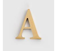 1.8 Inch Self Adhesive House Numbers Sticker Modern Brass Door Number 4.5cm Golden Mailbox Address Letters Sign, for Outside Apartment Wall Decor Yard Garden Room Cafe Street Home Office(A)