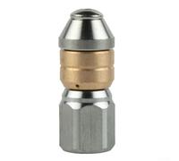 1/8 inch Swivel Pipe Unclogging Nozzle for Pressure Washer Hose That Screws Directly onto Existing Cleaning Equipment